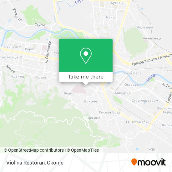 Violina Restoran map