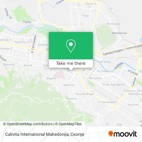 Calivita International Makedonija map
