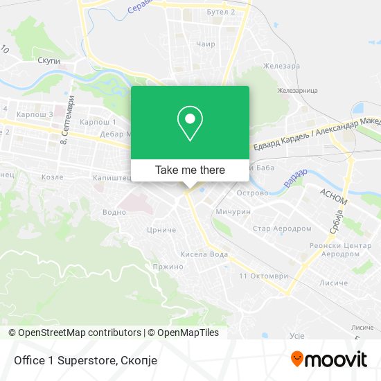 Office 1 Superstore mapa