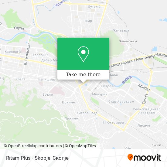 Ritam Plus - Skopje map