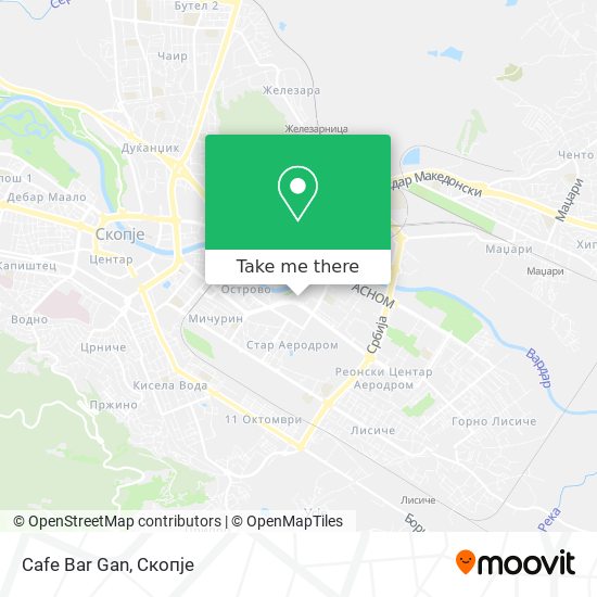 Cafe Bar Gan map