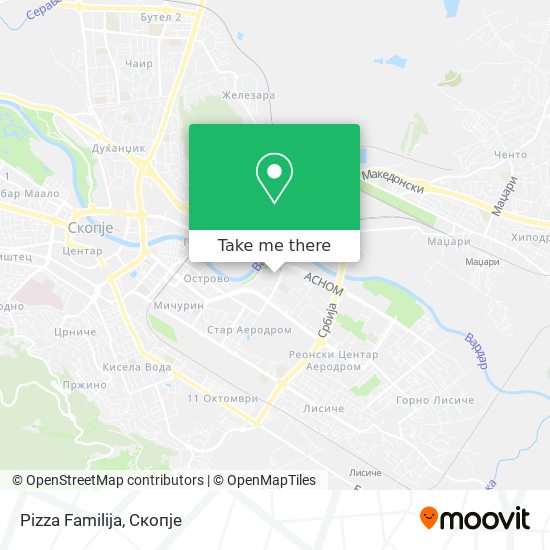 Pizza Familija map