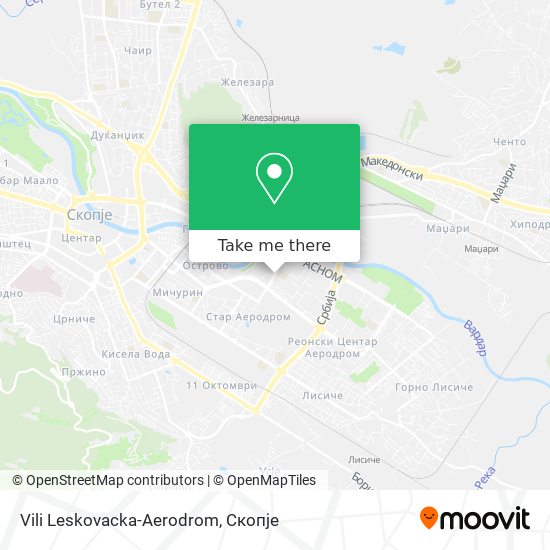Vili Leskovacka-Aerodrom map
