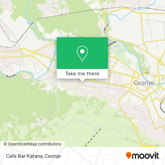 Cafe Bar Katana map