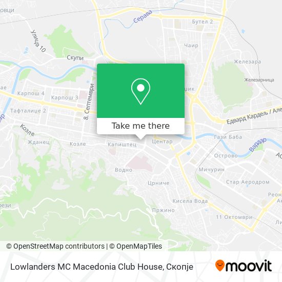 Lowlanders MC Macedonia Club House map