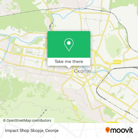 Impact Shop Skopje mapa