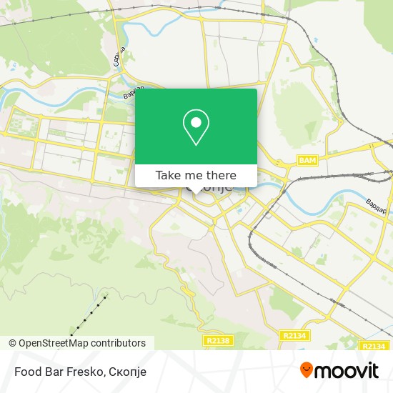 Food Bar Fresko mapa