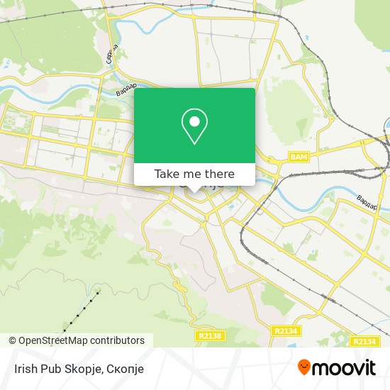 Irish Pub Skopje map