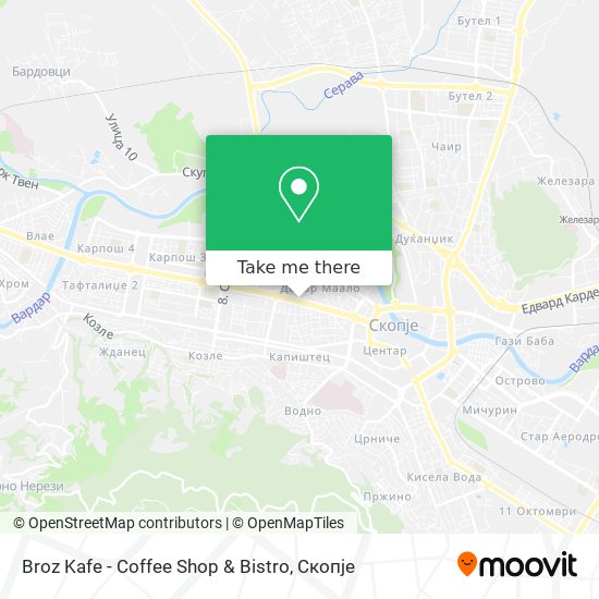 Broz Kafe - Coffee Shop & Bistro mapa