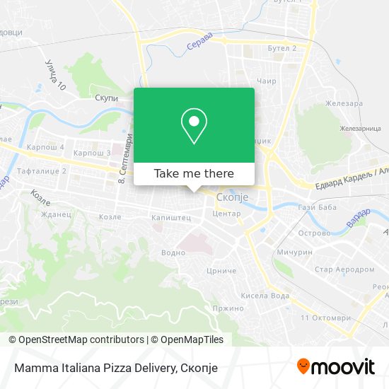 Mamma Italiana Pizza Delivery map