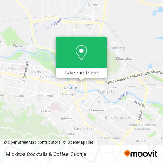 Mickitos Cocktails & Coffee map