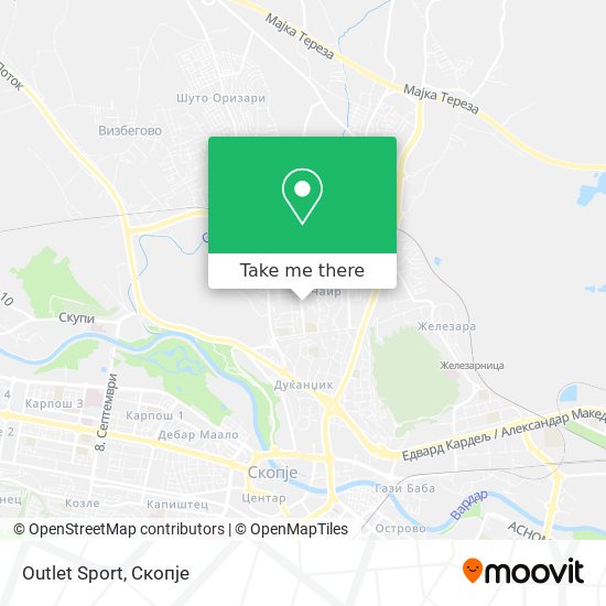Outlet Sport map