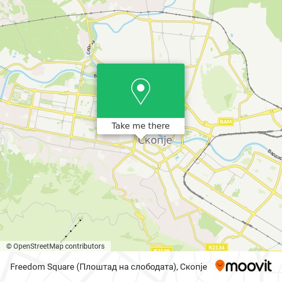 Freedom Square (Плоштад на слободата) mapa