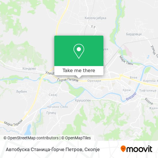 Автобуска Станица-Ѓорче Петров map