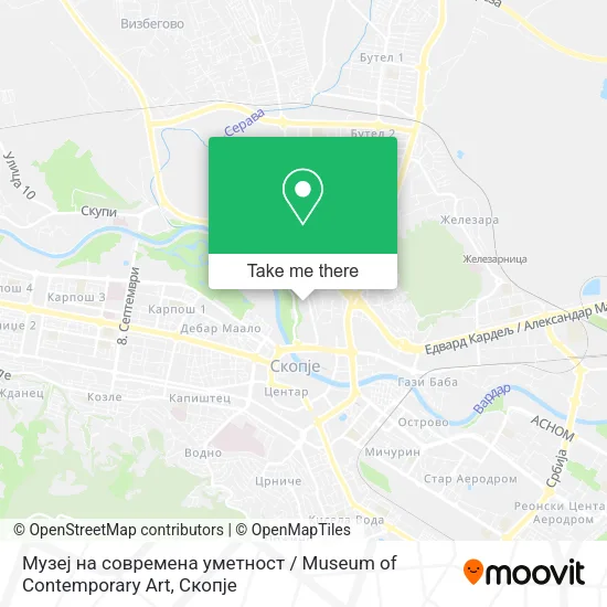 Музеј на современа уметност / Museum оf Contemporary Art map