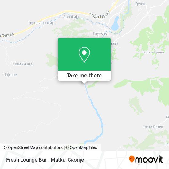 Fresh Lounge Bar - Matka mapa