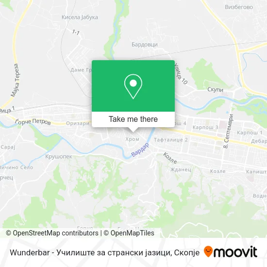 Wunderbar - Училиште за странски јазици map