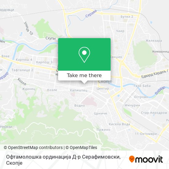 Офтамолошка ординација Д-р Серафимовски mapa