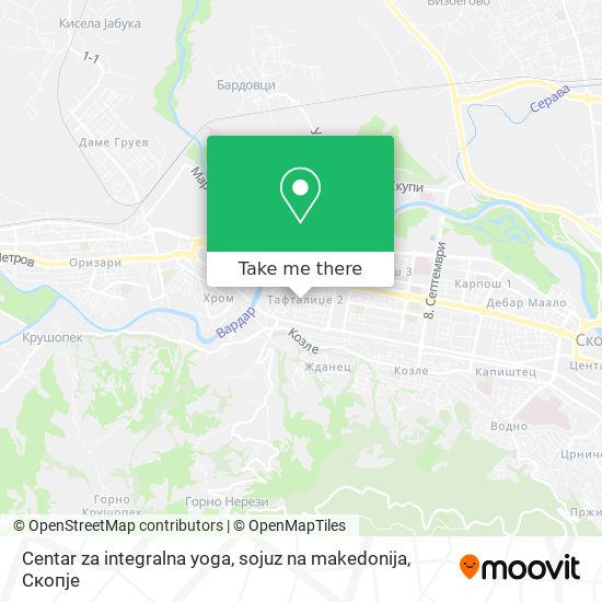 Centar za integralna yoga, sojuz na makedonija map