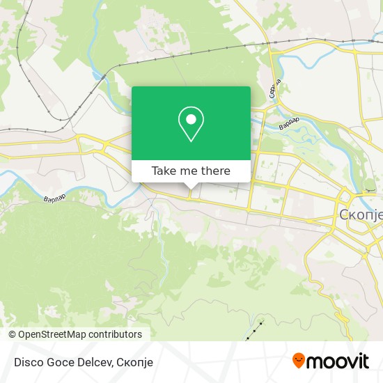 Disco Goce Delcev map