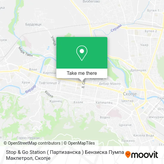 Stop & Go Station ( Партизанска ) Бензиска Пумпа Макпетрол map