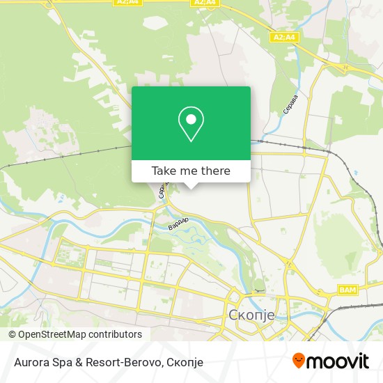 Aurora Spa & Resort-Berovo map