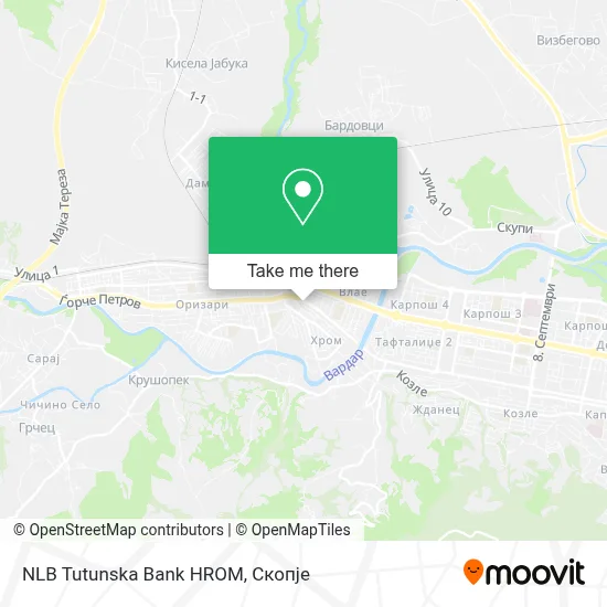 NLB Tutunska Bank HROM map