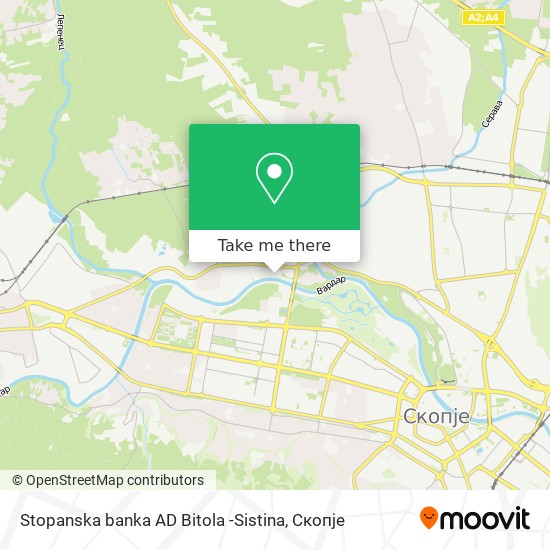 Stopanska banka AD Bitola -Sistina mapa