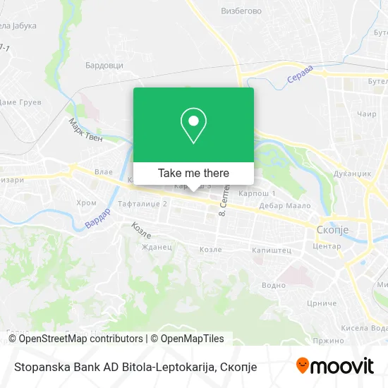 Stopanska Bank AD Bitola-Leptokarija map
