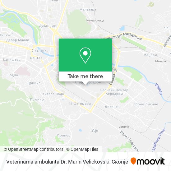 Veterinarna ambulanta Dr. Marin Velickovski map