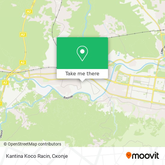 Kantina Koco Racin map