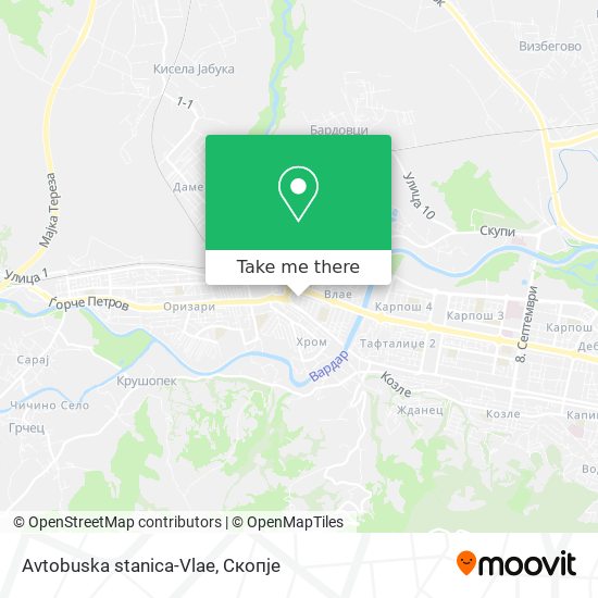 Avtobuska stanica-Vlae map
