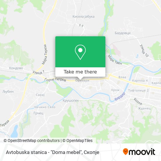 Avtobuska stanica - "Doma mebel" map
