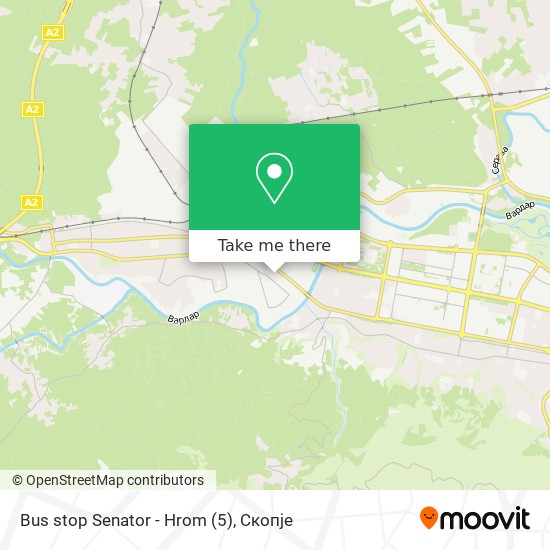 Bus stop Senator - Hrom (5) mapa