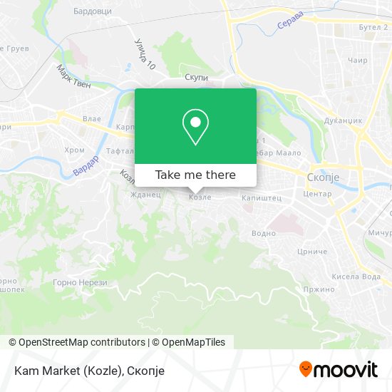 Kam Market (Kozle) mapa