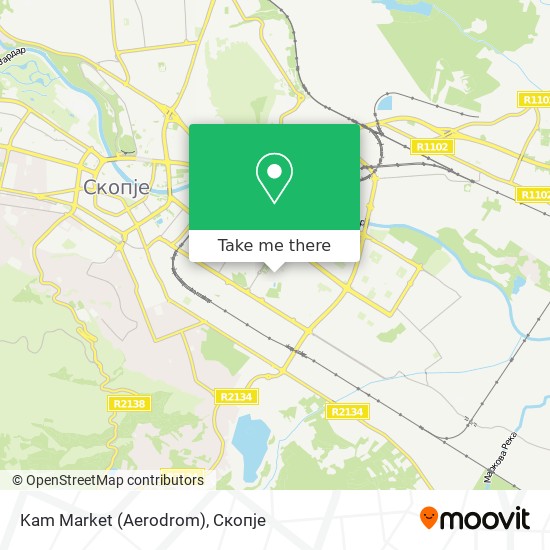Kam Market (Aerodrom) mapa