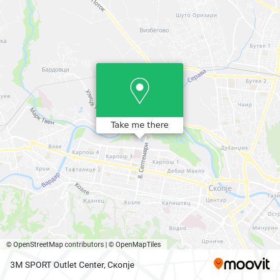 3M SPORT Outlet Center map