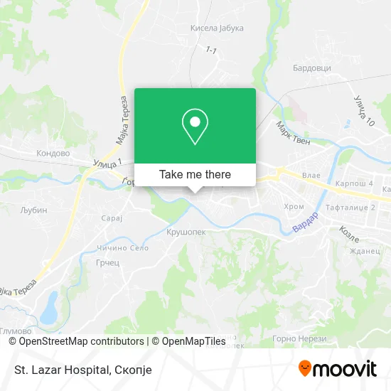 St. Lazar Hospital map