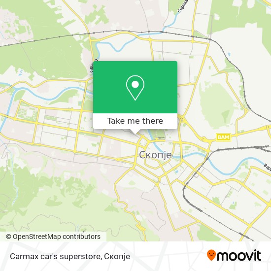 Carmax car's superstore map
