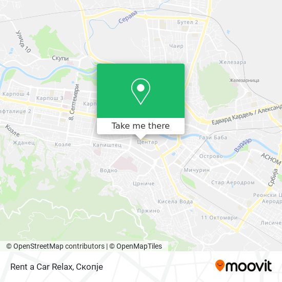 Rent a Car Relax mapa