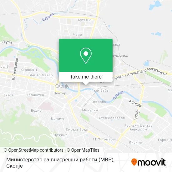 Министерство за внатрешни работи (МВР) map