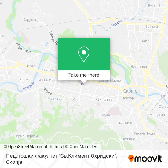 Педагошки Факултет "Св.Климент Охридски" map
