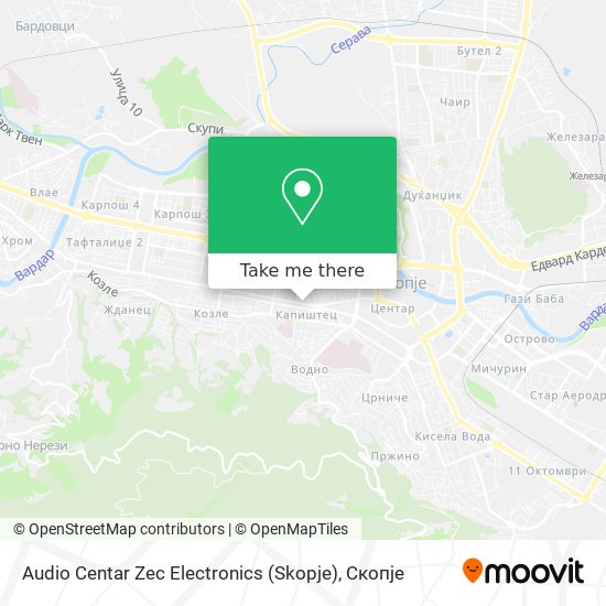 Audio Centar Zec Electronics (Skopje) map
