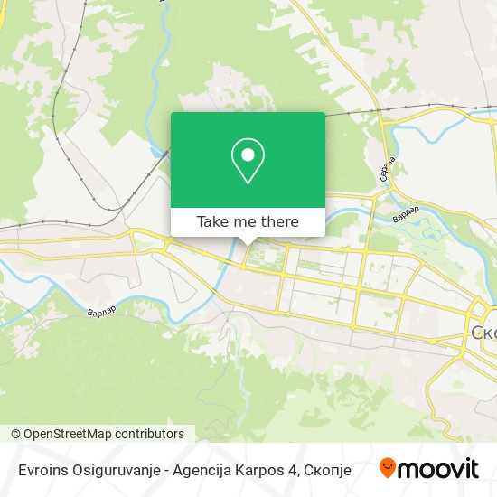 Evroins Osiguruvanje - Agencija Karpos 4 mapa