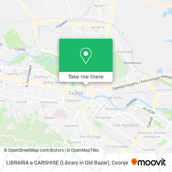 LIBRARIA e CARSHISE (Library in Old Bazar) map