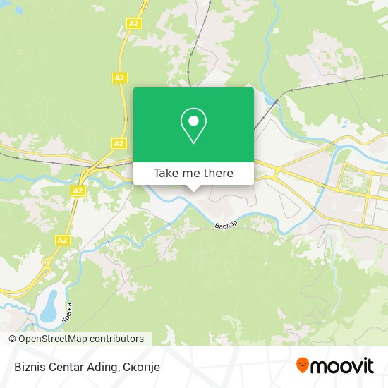 Biznis Centar Ading map