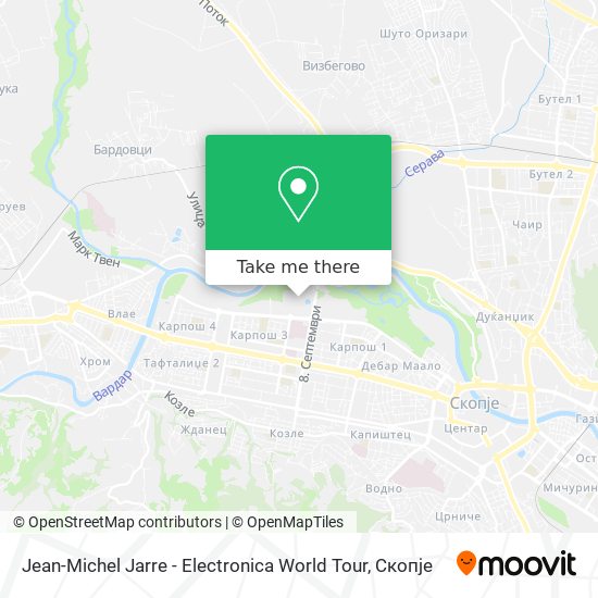 Jean-Michel Jarre - Electronica World Tour map