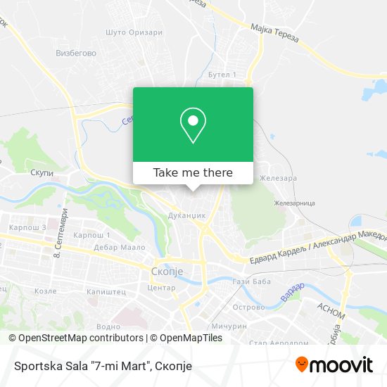 Sportska Sala "7-mi Mart" map