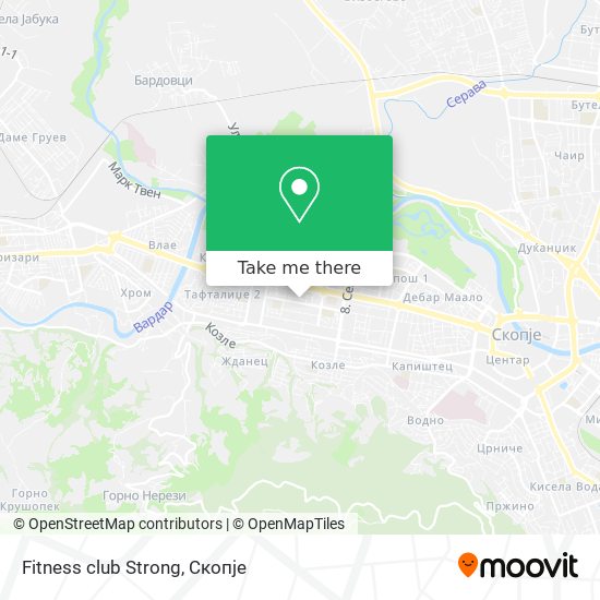 Fitness club Strong map