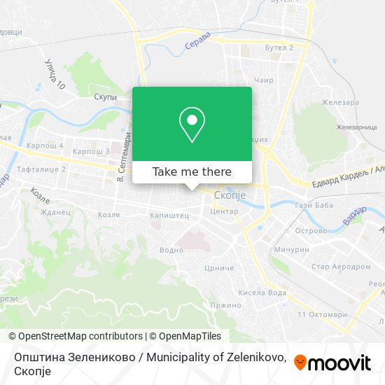 Општина Зелениково / Municipality of Zelenikovo map